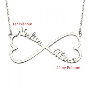 Collier Infini-2 Prénom-Argent